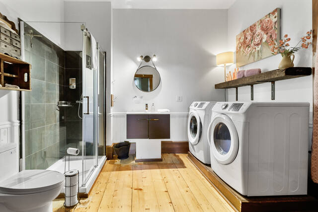 Salle de bain et buanderie